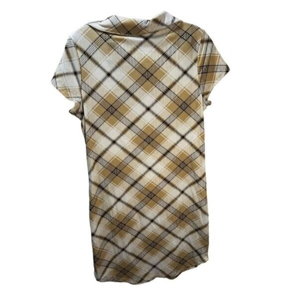 No Boundaries Junior's Plaid Polo Dress Large NWOT - Picture 3 of 6